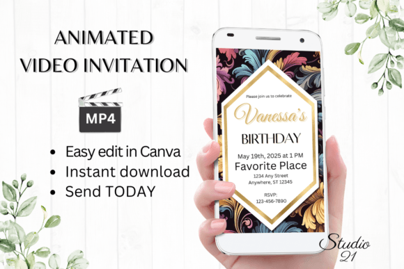 Classic Birthday Invitation W/Animation: A Modern Twist on Celebration