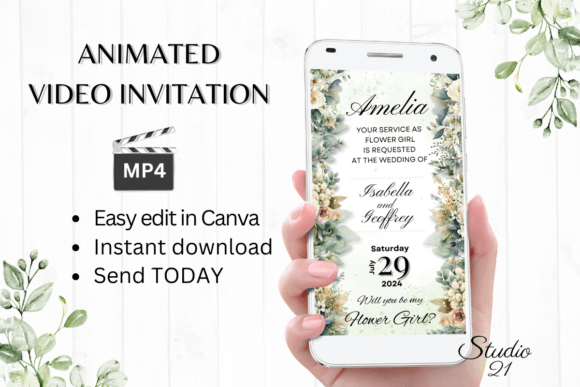Electronic Flower Girl Proposal W3424FG: A Guide to Your Digital Invitation