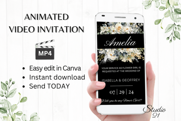 Electronic Flower Girl Proposal W3427FG: A Modern Script for Meaningful Moments