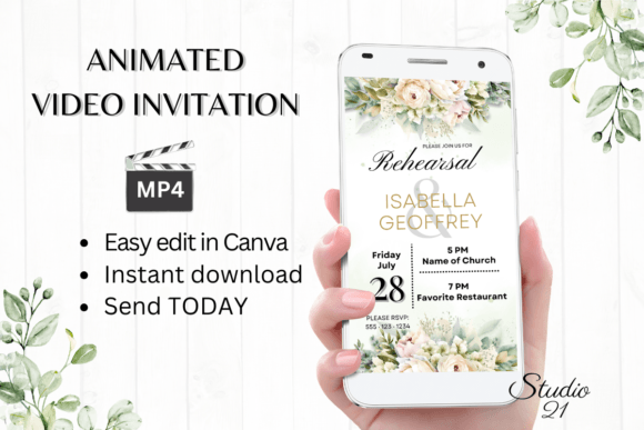 Electronic Rehearsal Dinner Invite W7428: A Modern Digital Solution