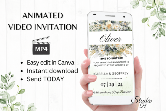 Electronic Ring Bearer Proposal W3426RB: A Modern Twist on a Classic Tradition