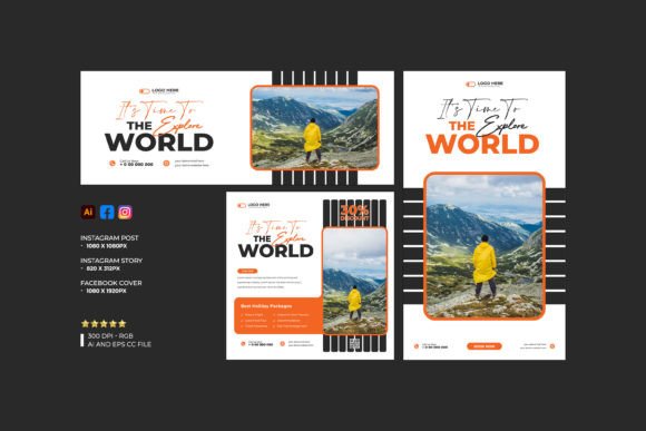 Elevate Your Brand with a Professional Travel Social Media Banner Template