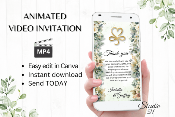 Elevate Your Brand with Electronic Wedding Thank You W9424TU