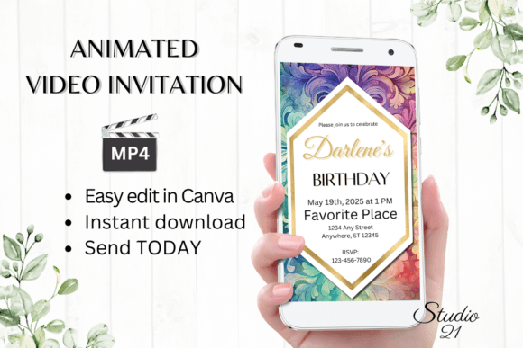 Elevate Your Events: The Classic Birthday Party Invite Video Template