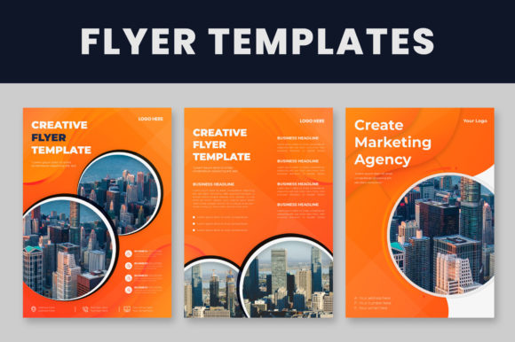Modern Marketing Made Easy: Abstract Shape Flyer Templates