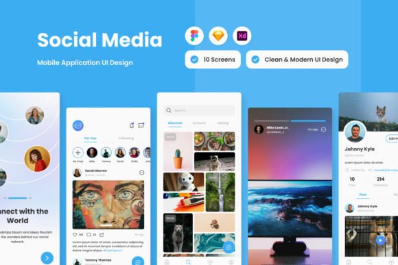 Orbit: A Fresh Social Media Mobile App Design
