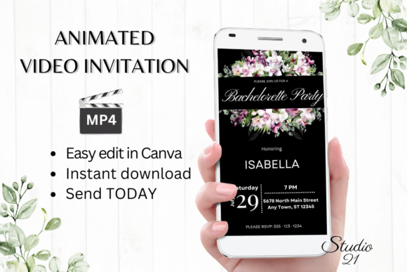 Orchids Bachelorette Party Evite: Your Go-To Template for Effortless Celebration